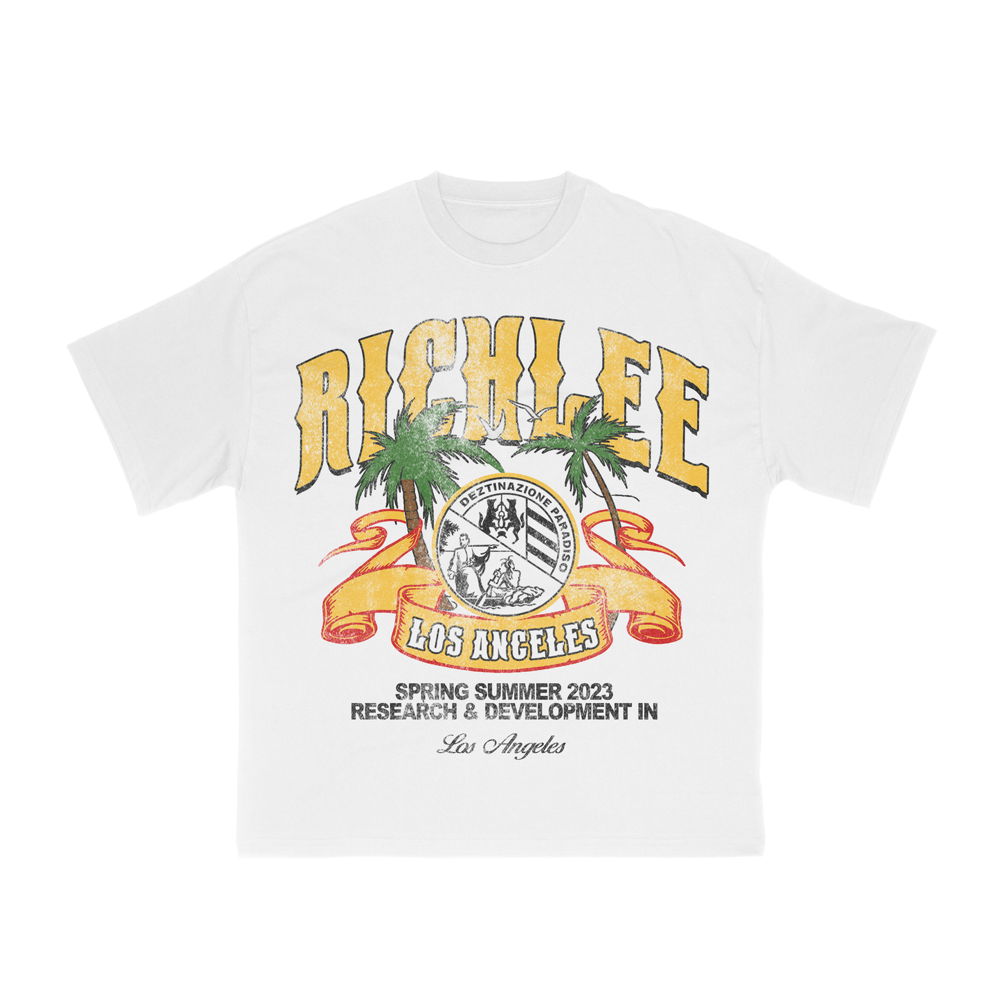 Summer In LA Tee- White