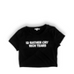 RICH TEARS CROPPED TEE-BLACK