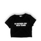 RICH TEARS CROPPED TEE-BLACK