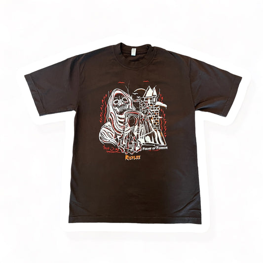House of Horror Tee-Brown