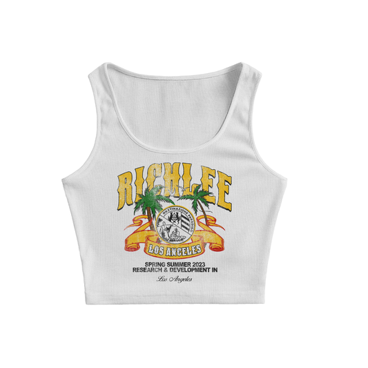 Summer In LA Tank- White