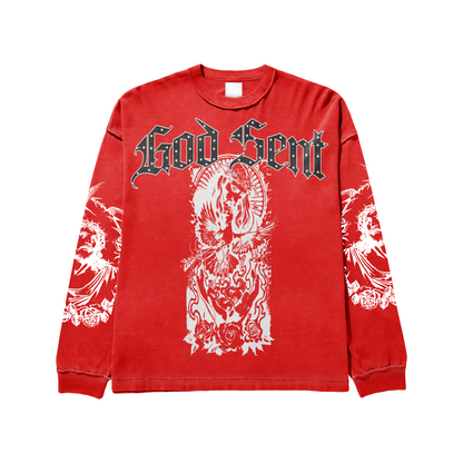 God Sent Long Sleeve (Red)