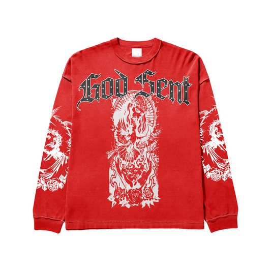 God Sent Long Sleeve (Red)