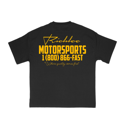 VINTAGE MOTORSPORT T-SHIRT - BLACK