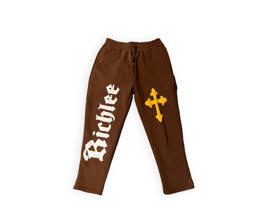 SAINT SWEATPANTS - BROWN