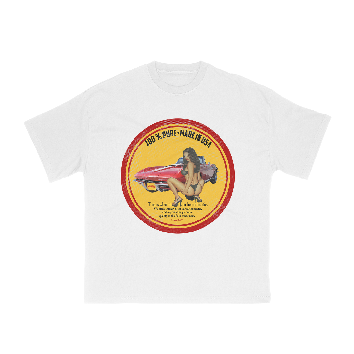 VINTAGE MOTORSPORT T-SHIRT - WHITE